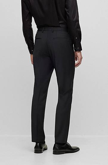 Bukser BOSS Wool Blend Formal Trousers Sort | 50479999, 1