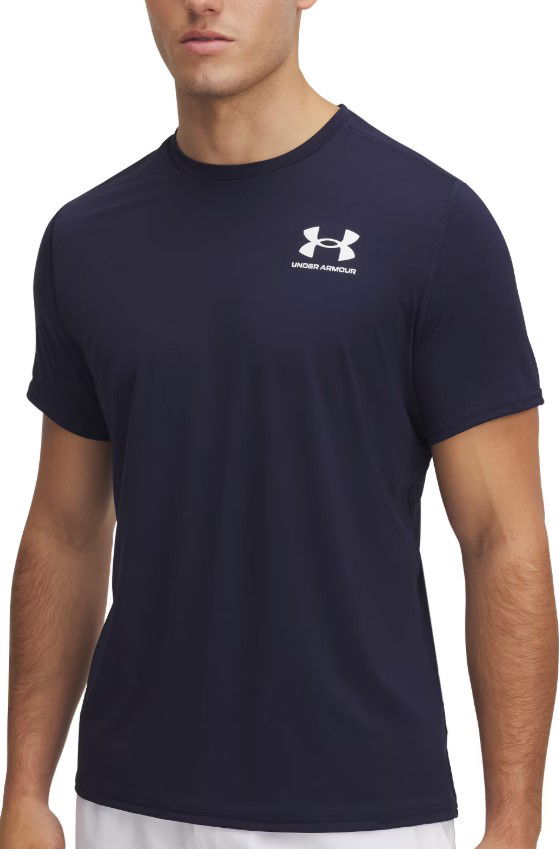 T-shirt Under Armour HeatGear Fitted Short Sleeve T-Shirt Mørkeblå | 6000939-410
