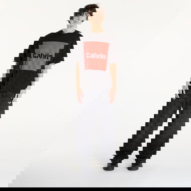 T-shirt CALVIN KLEIN T-shirt Calvin Box Graphic Tee Sort | LV04RD813G UB1, 3