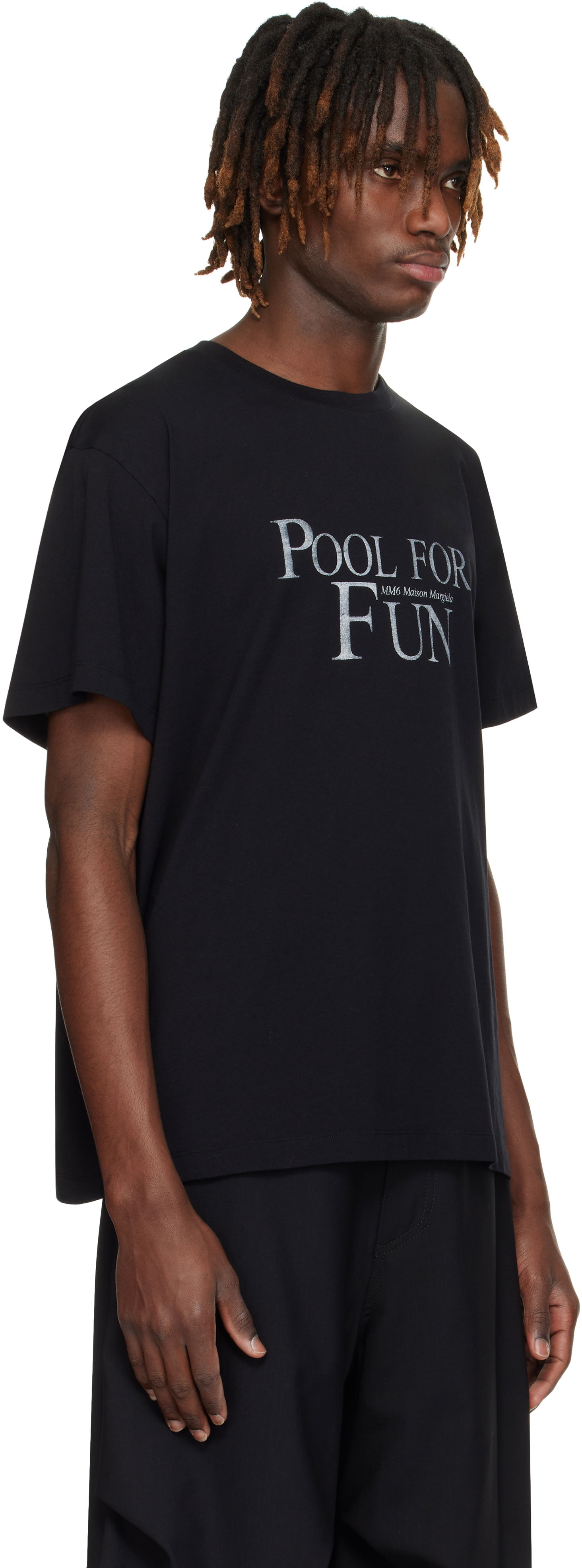 T-shirt Maison Margiela MM6 Maison Margiela 'Pool For Fun' T-Shirt Sort | SH0GC0044 S24312, 1