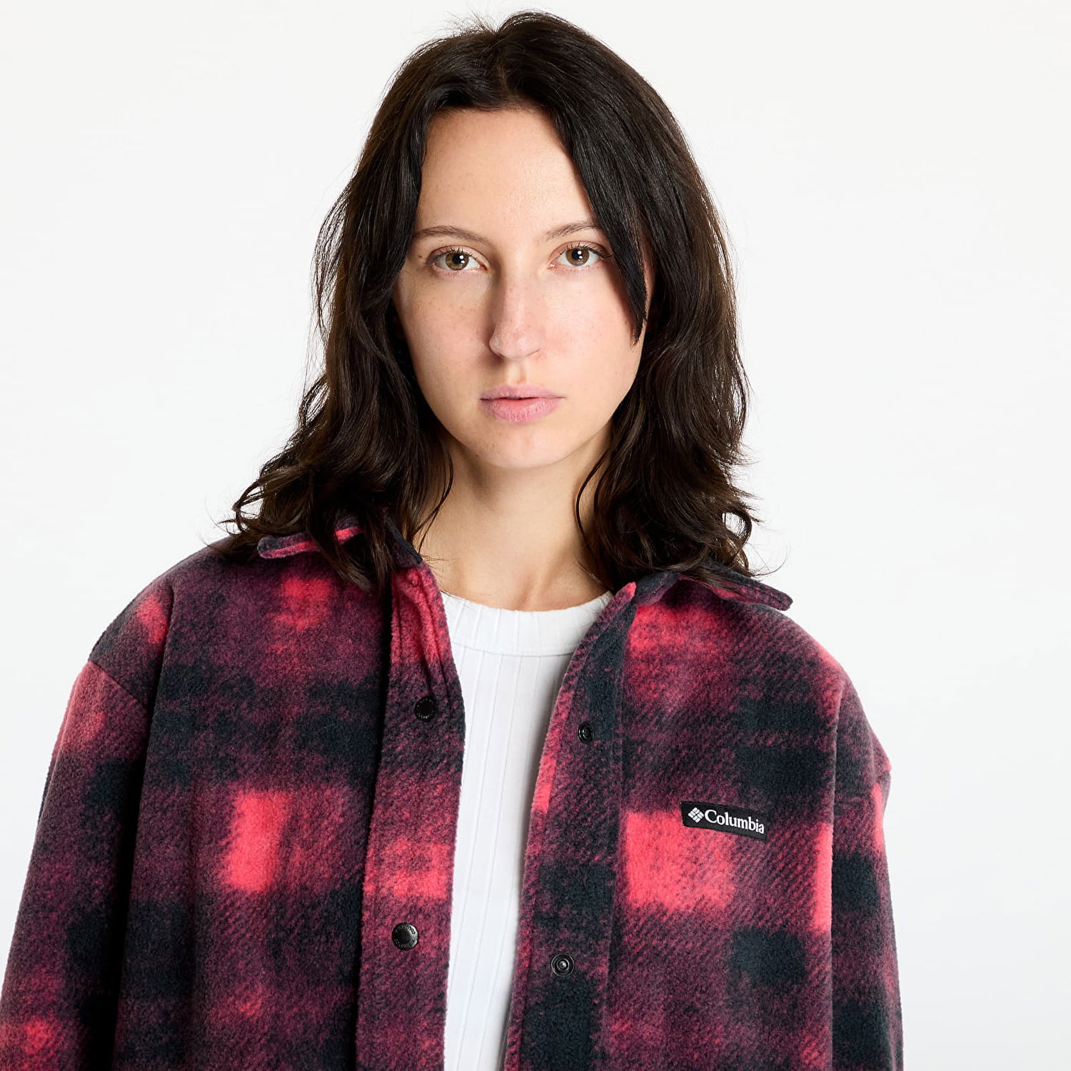 Jakke Columbia Benton Springs™ Shirt Jacket II Daredevil Omblur Tonal Rød | 2085661602, 1