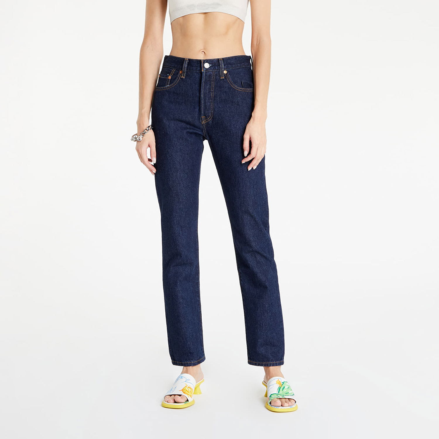 Jeans Levi's 501 Original Straight Leg Deep Breat Mørkeblå | 12501-0384, 0