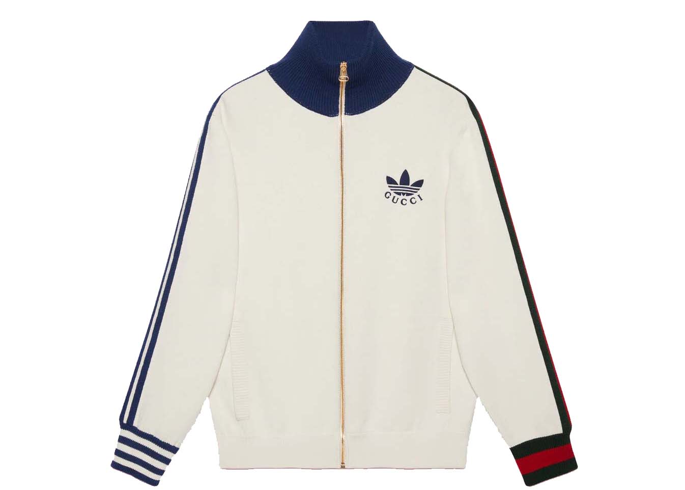 Jakke Gucci adidas x Viscose Zip-Up Jacket Hvid | 700476 XKCIF 9791, 0
