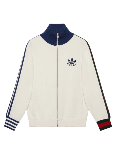 Jakke Gucci adidas x Viscose Zip-Up Jacket Hvid | 700476 XKCIF 9791