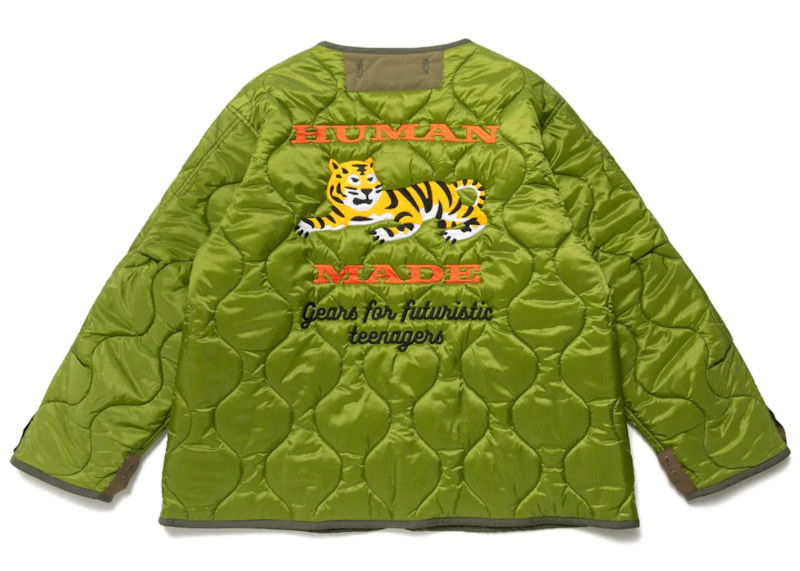 Jakke Human Made Quilted Liner Jacket Grøn | HM24JK013