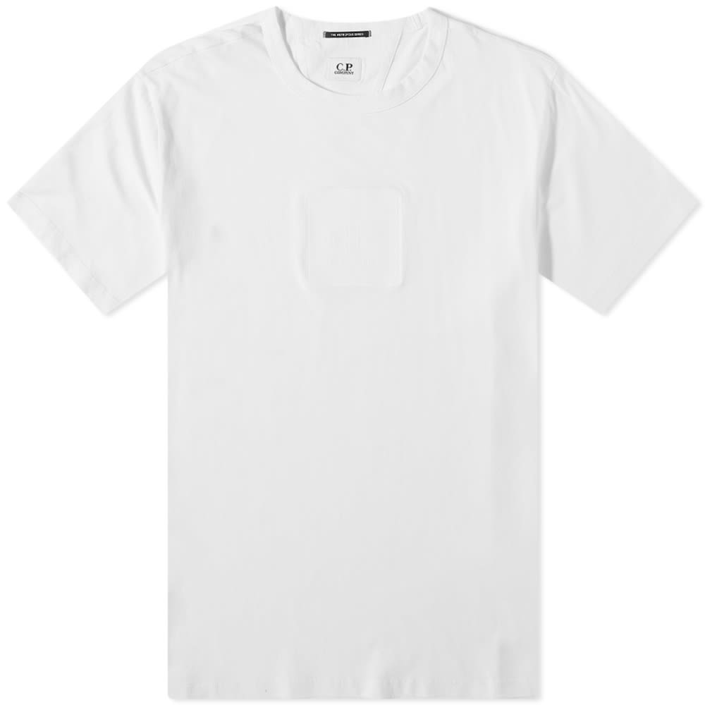 T-shirt C.P. Company Metropolis Large Patch Logo Tee Hvid | MTS051A-005100W103, 0