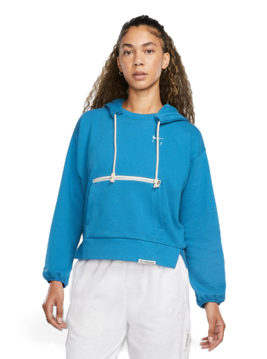 Sweatshirt Nike Dri-FIT Swoosh Fly Standard Issue Pullover Hoodie Blå | DA6483-457