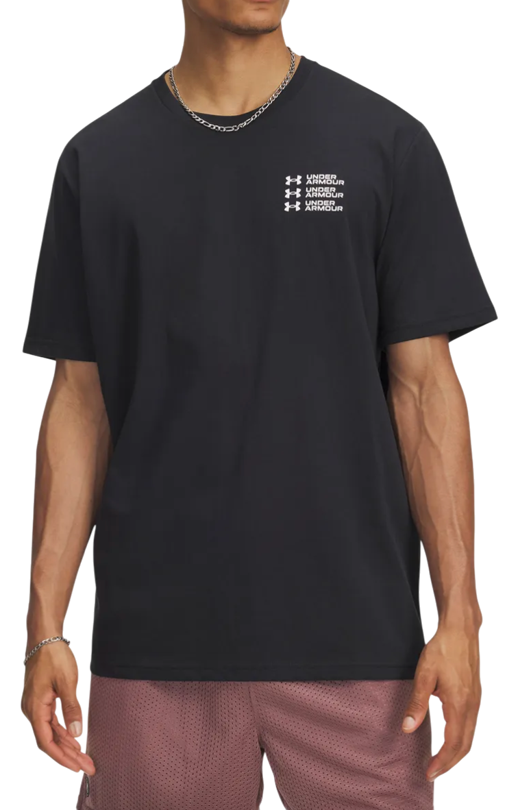 T-shirt Under Armour UA Triple Stack Logo Short Sleeve T-Shirt Sort | 6004173-001, 0