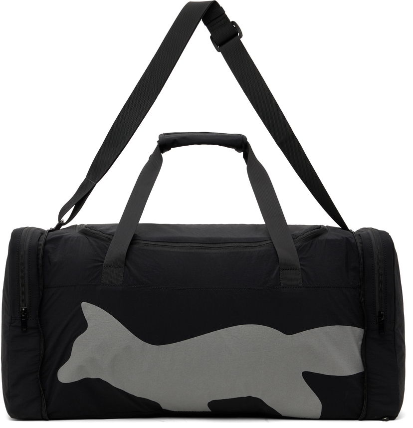 Rejsetaske MAISON KITSUNÉ Maison Kitsuné Flash Fox Weekender Packable Duffle Bag Sort | OM05175WQ4034