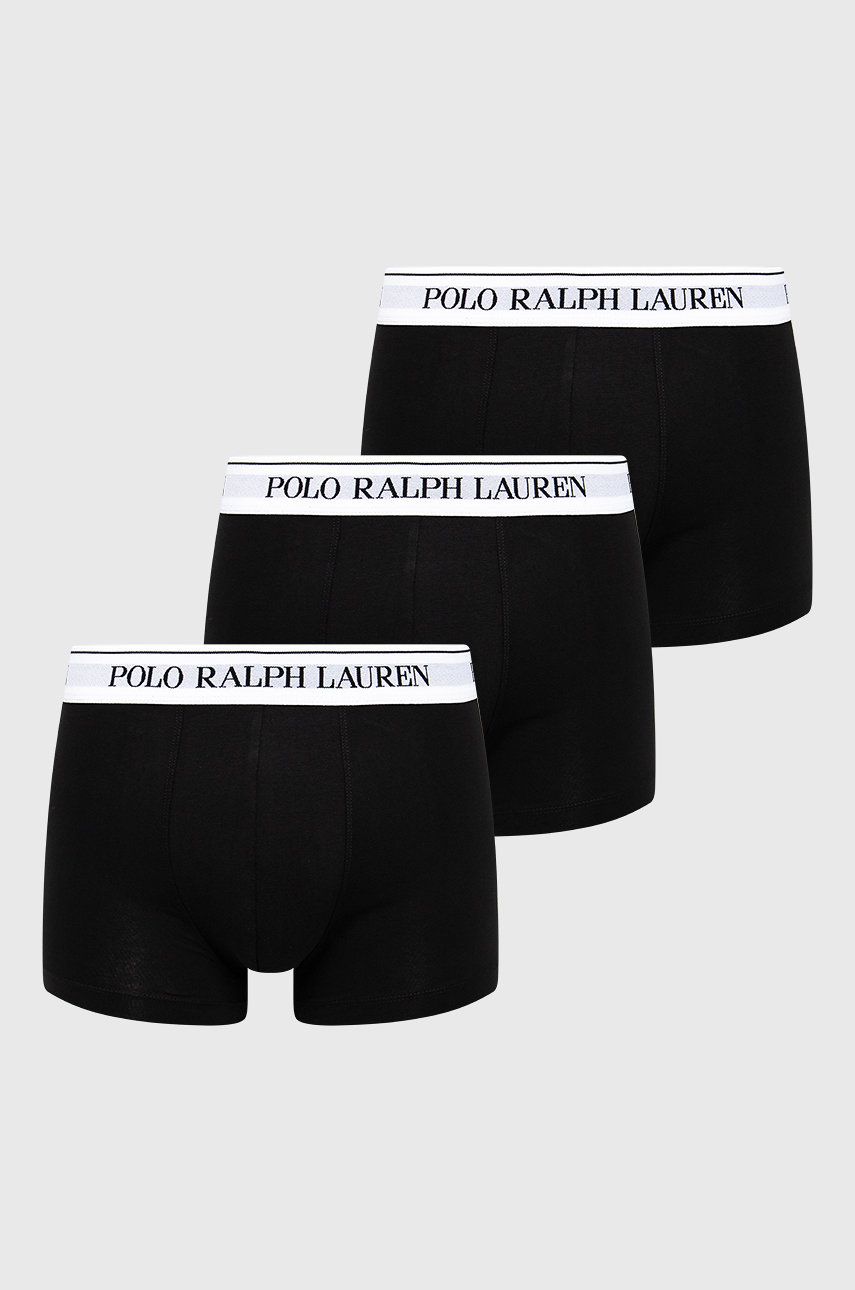 Boksere Polo by Ralph Lauren 3Pack Classic Trunk Sort | 714830299008, 0