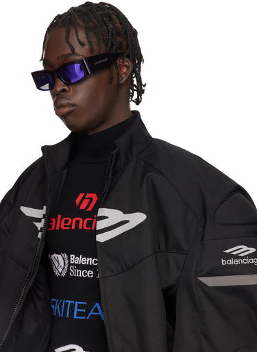 Solbriller Balenciaga Paper Oversized Sunglasses Lilla | BB0328S-005, 3