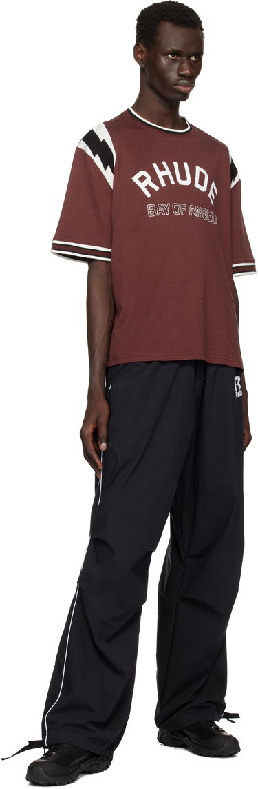 T-shirt Rhude Rhude Lightning Ringer Jersey T-Shirt Brun | RHPS25TT19012, 3