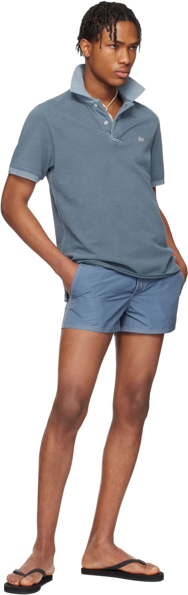 Polo skjorte ERL ERL Polo Shirt Blå | ERL10T004, 3