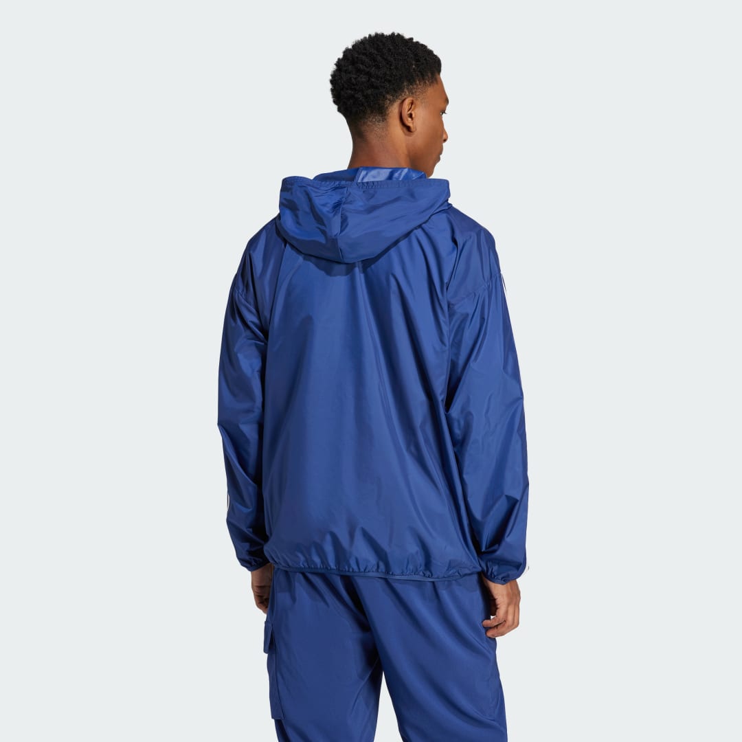 Vindjakke adidas Performance Essentials 3-Stripes Windbreaker Jacket Blå | JE6327, 1