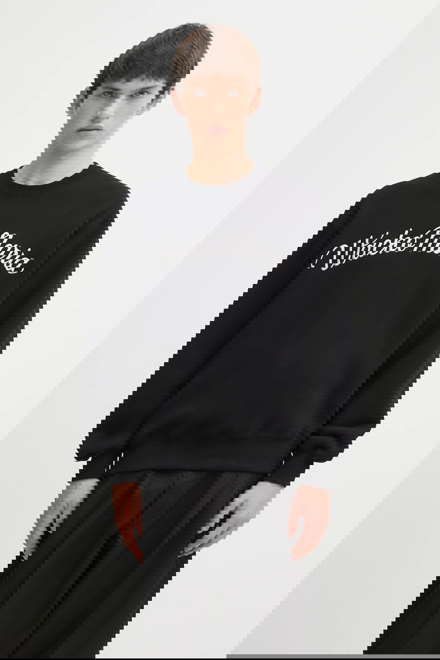 Sweatshirt WACKO MARIA Wacko Maria Script Logo Sweatshirt Sort | 25FW.WMC.SS08, 0