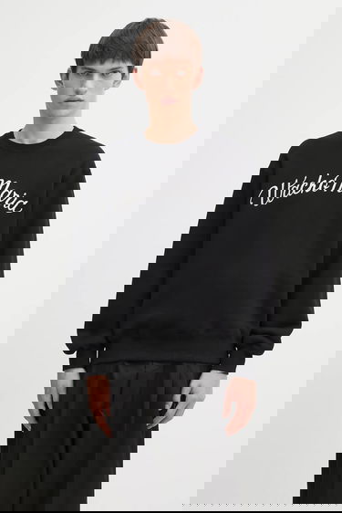 Sweatshirt WACKO MARIA Wacko Maria Script Logo Sweatshirt Sort | 25FW.WMC.SS08, 0