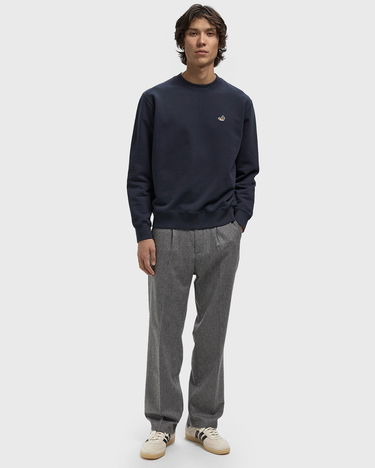 Sweatshirt Edmmond Studios Crewneck Sweatshirt with Duck Patch Mørkeblå | 325-40-02590, 2