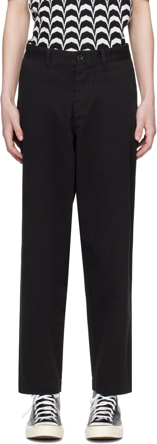 Bukser Fred Perry Straight Leg Trousers Sort | T6530