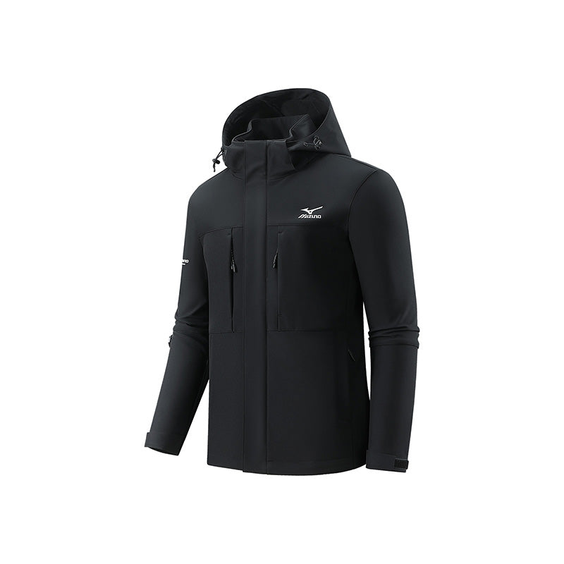 Vindjakke Mizuno Men's Hooded Sport Jacket Sort | A2CC3502