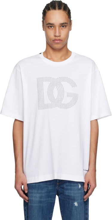 T-shirt Dolce & Gabbana Dolce&Gabbana DG Logo T-Shirt Hvid | G8PN9TG7O4O, 0