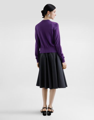 Nederdel Dolce & Gabbana Woolen Midi Circle Skirt Blå | F4C2ITFU286S8290, 2