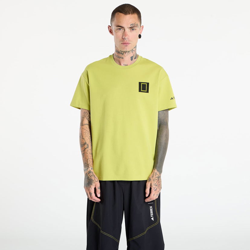 T-shirt adidas Performance Terrex National Geographic Graphic Short Sleeve T-Shirt Grøn | KC2351