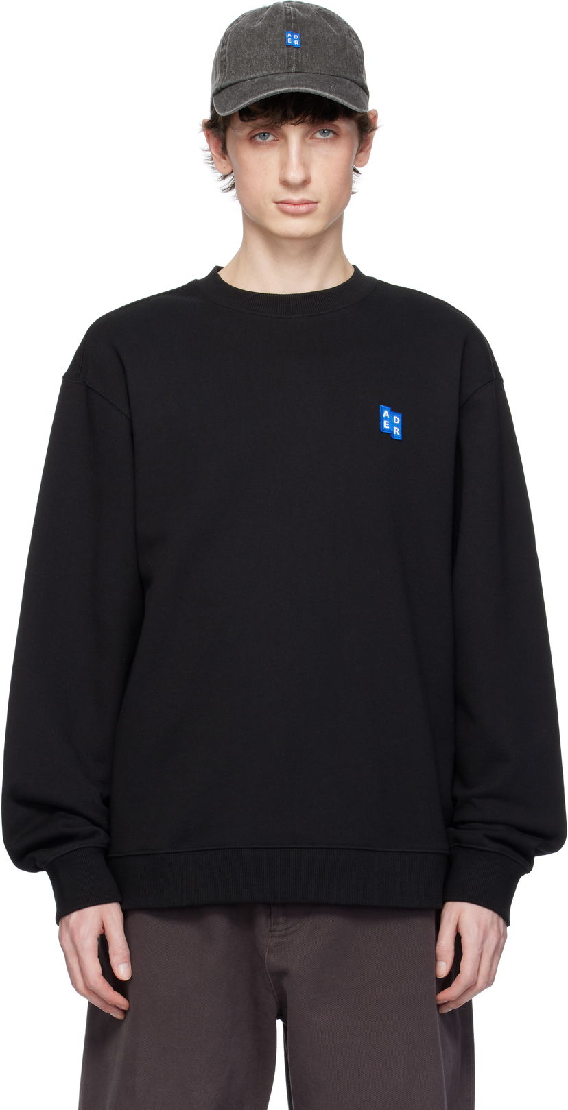 Sweatshirt ADER ERROR ADER error Sig; TRS Tag 01 Sweatshirt Sort | BO42FYSW0101BK