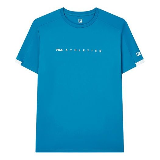 T-shirt FILA FILA Athletics Casual Sports Short Sleeve T-Shirt Blå | A11M131101F-DB
