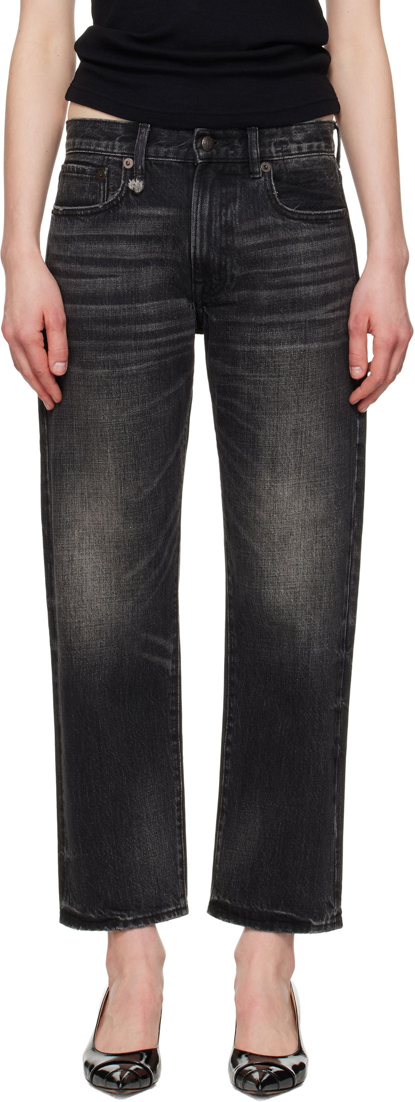 Jeans R13 R13 Romeo Jeans Sort | R13WD103-D175A
