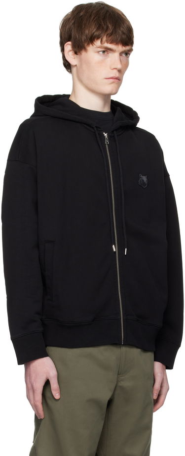 Sweatshirt MAISON KITSUNÉ Kitsuné Fox Head Patch Oversize Fullzip Hoodie Grå | PM02138KM0340, 4