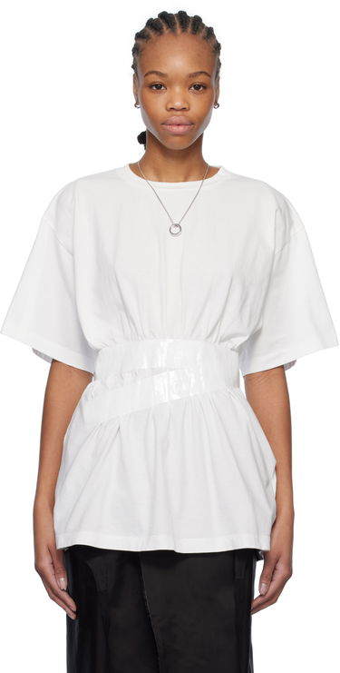 T-shirt Maison Margiela MM6 Maison Margiela Taped Jersey T-Shirt Hvid | S52GC0335 M20048, 0