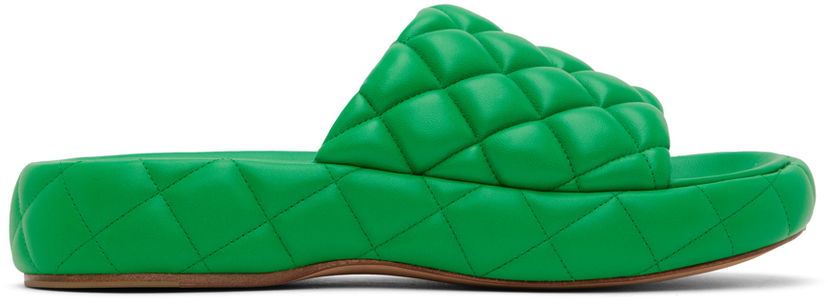Sneakers og sko Bottega Veneta Bottega Veneta Padded Sandals Grøn | 708885 VBRR0