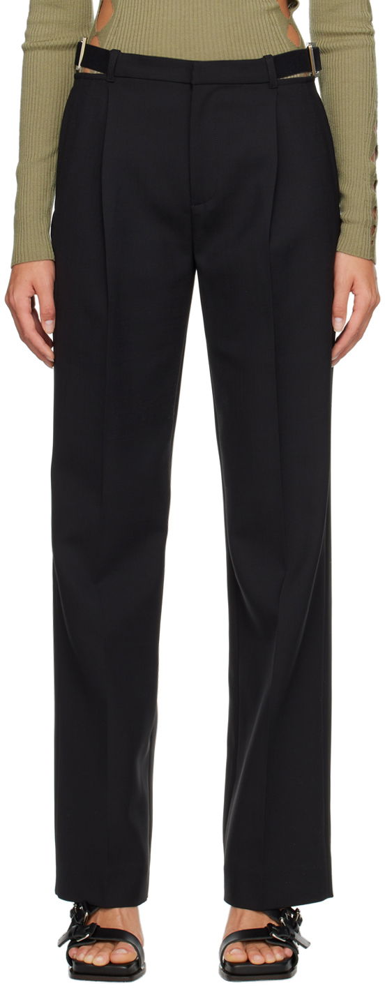 Bukser Dion Lee Safety Slider Black Trousers Sort | C2154P23