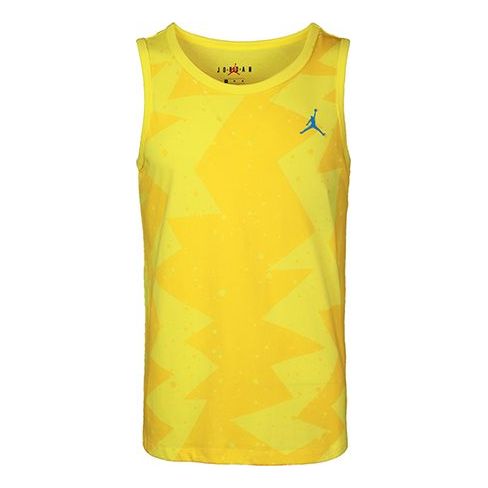 Tanktop Jordan Jordan Printed Poolside Basketball Vest Gul | CJ6231-728