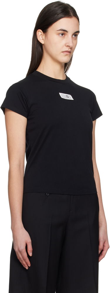 T-shirt Maison Margiela MM6 Black Print T-Shirt Sort | S52GC0327 S24312, 4