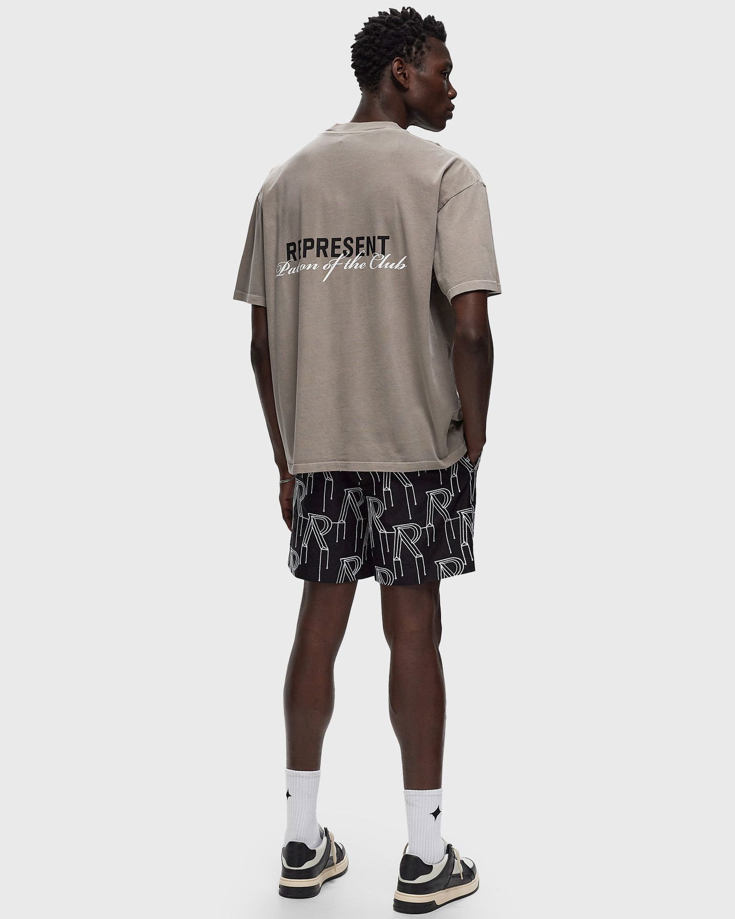 T-shirt Represent Clo Represent PATRON OF THE CLUB TEE Grå | MLM4274-505, 1
