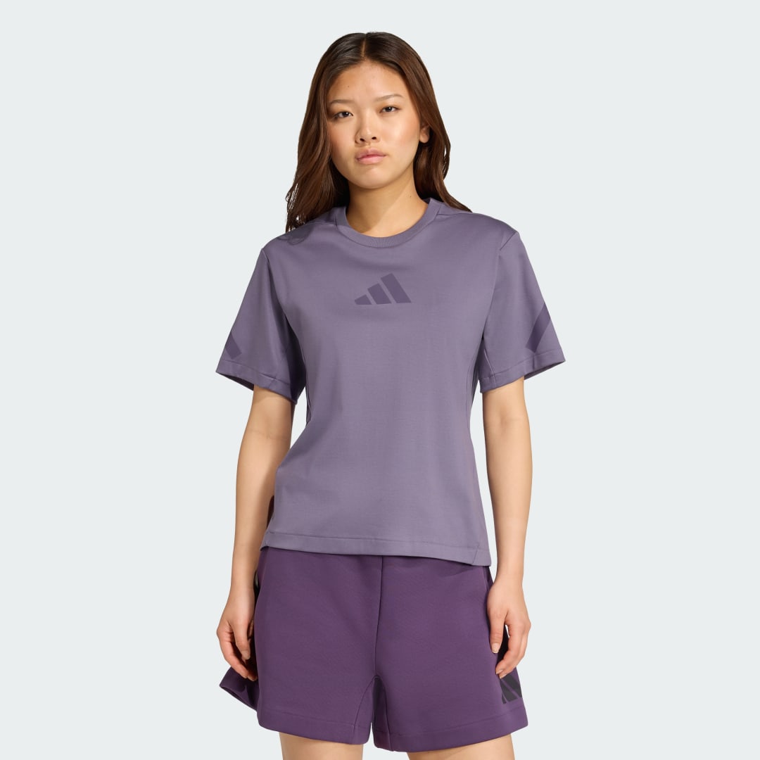 T-shirt adidas Performance Z.N.E. T-Shirt Lilla | JW7755, 0