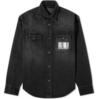 Skjorte VETEMENTS Vetements Big Barcode Denim Shirt Sort | VL14SH700B, 1