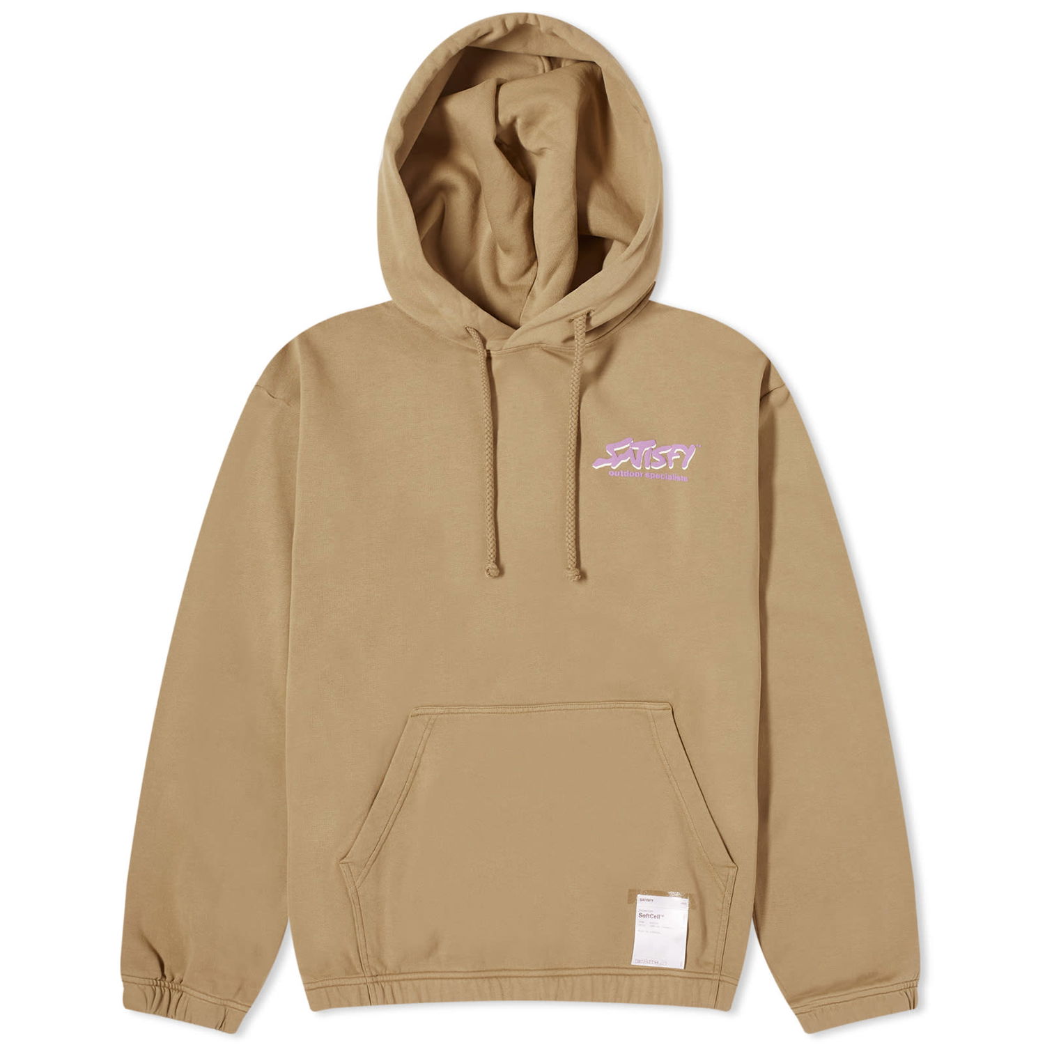 Sweatshirt Satisfy SoftCell Hoodie Beige | 5093-SFR-90S, 0