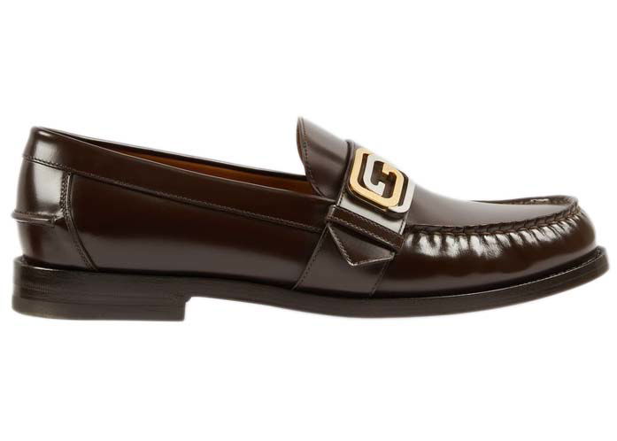 Sneakers og sko Gucci GG Buckle Loafer Brown Sort | 723631 17X00 2106, 0