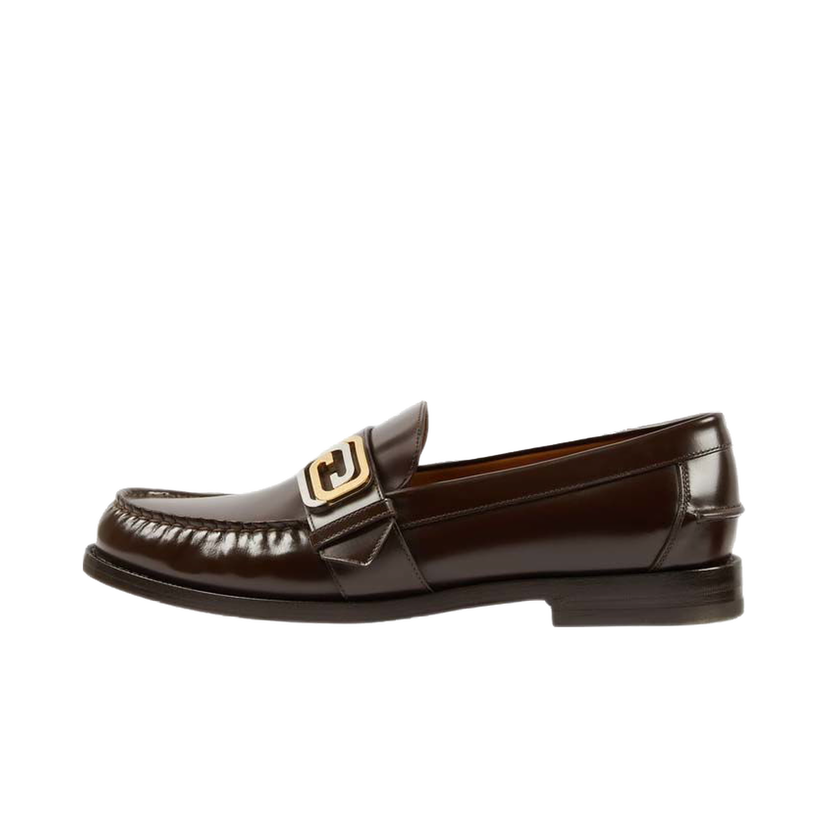 Sneakers og sko Gucci GG Buckle Loafer Brown Sort | 723631 17X00 2106