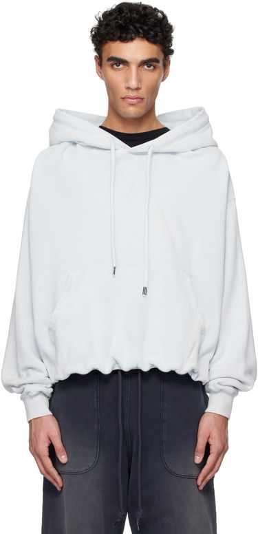 Sweatshirt R13 R13 Balloon Popover Hoodie Blå | R13MK215-001BE, 0