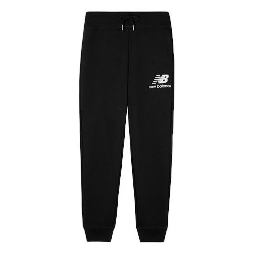 Joggingbukser New Balance Essentials Stacked Logo Sweatpants Sort | AMP03558-BK, 0