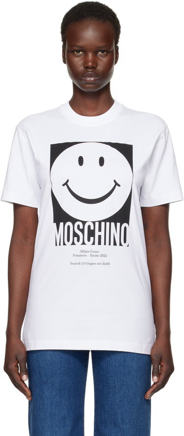 T-shirt Moschino Smiley Graphic T-shirt Hvid | J071605411001, 0