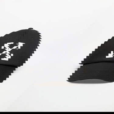 Kasket Off-White Black Drill Baseball Cap with Arrow Logo Sort | OMLA049C99FAB0021001, 0