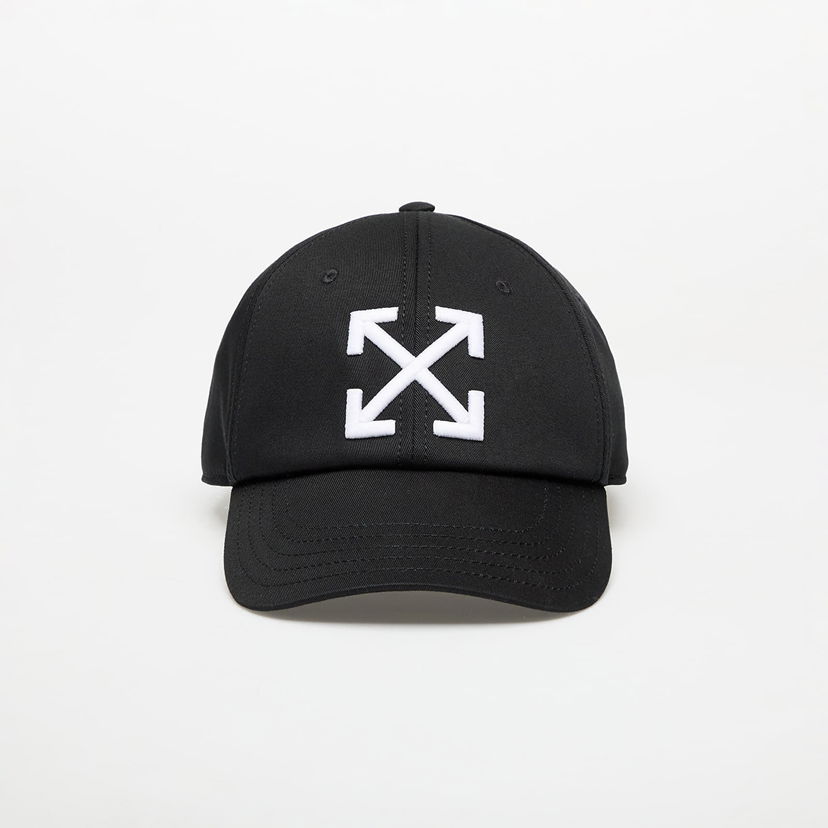 Kasket Off-White Black Drill Baseball Cap with Arrow Logo Sort | OMLA049C99FAB0021001