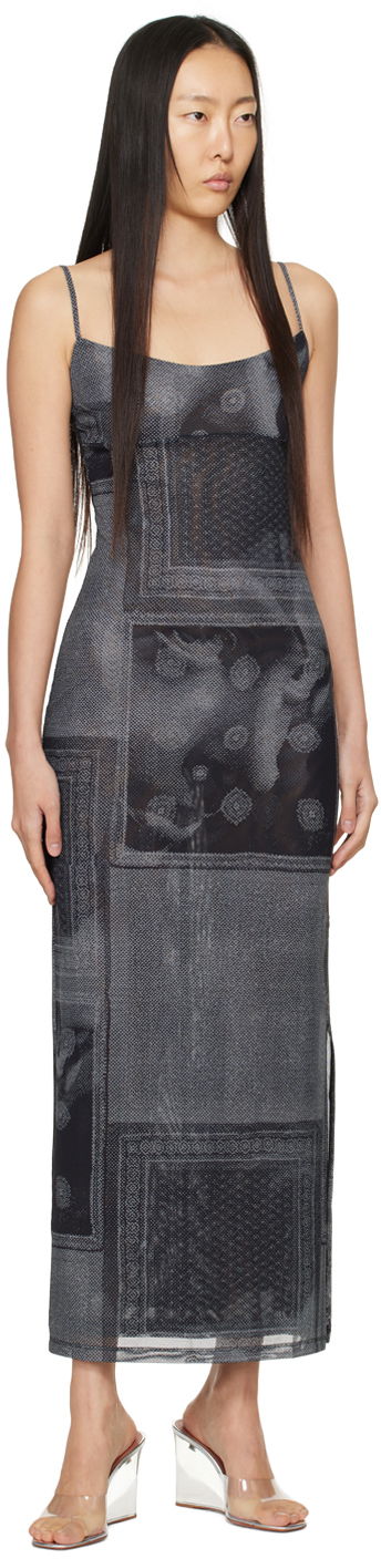 Kjole Miaou Miaou Thais Print Maxi Dress Sort | 5019PM1SCI, 3