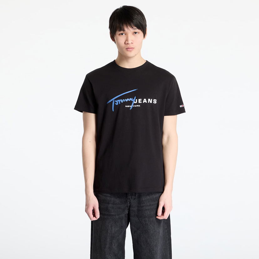T-shirt Tommy Hilfiger Tommy Jeans Signature Dna Regular Fit Tee Sort | DM0DM20817 BDS