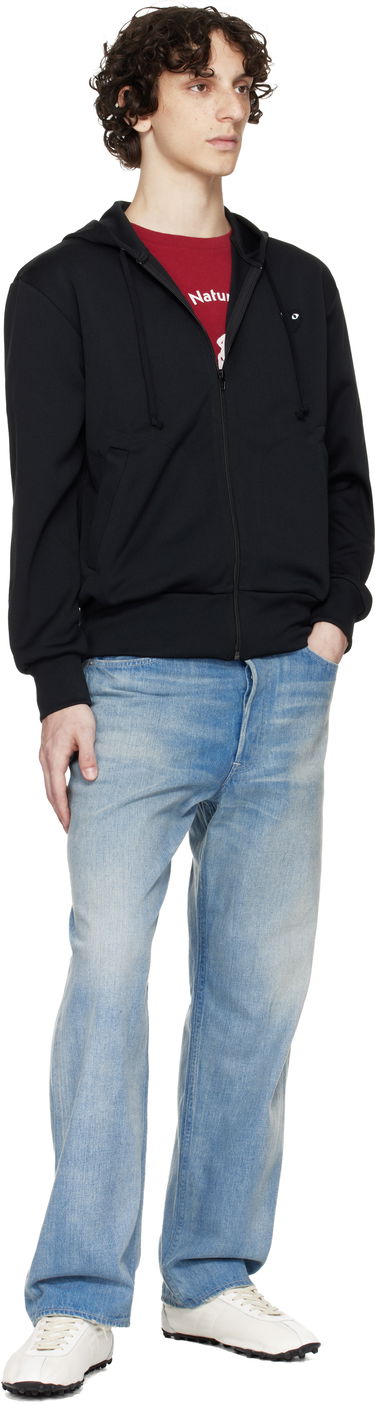 Sweatshirt Comme des Garçons Zip Hoodie with Big Heart Print Sort | AX-T254-051, 3