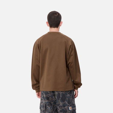 Sweatshirt Carhartt WIP Bolan V-Neck Sweatshirt Brun | I033925_9, 1